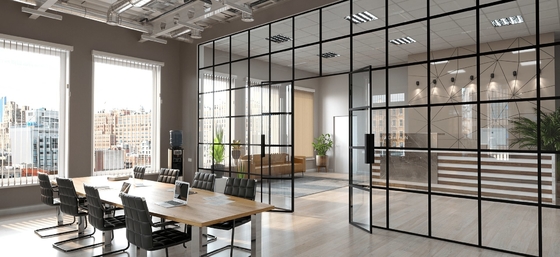 12mm van het het Glasbureau van het Aluminiumkader Beweegbaar de Verdelingen Stevig Binnenland