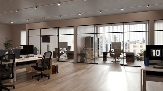 12mm van het het Glasbureau van het Aluminiumkader Beweegbaar de Verdelingen Stevig Binnenland