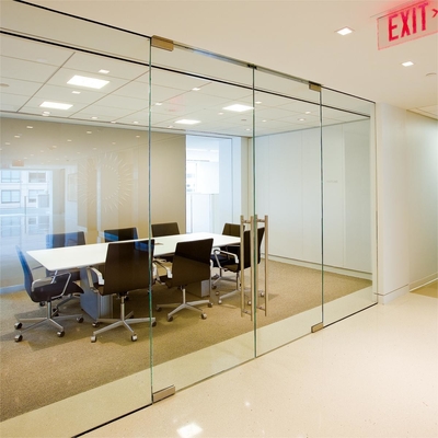 Van de de Spildeur van de vloerlente het Glasverdelingen van Frameless met ultra Duidelijk Geïsoleerd Glas