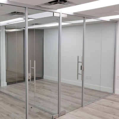 Van de de Spildeur van de vloerlente het Glasverdelingen van Frameless met ultra Duidelijk Geïsoleerd Glas