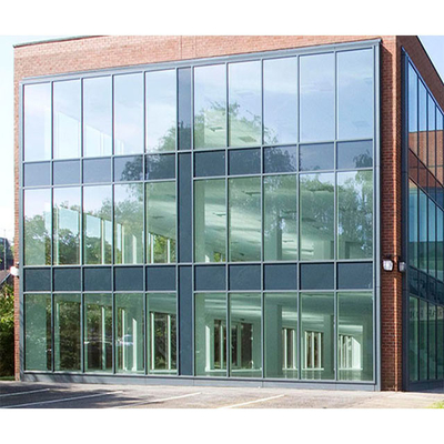 De duidelijke Voorgevel van de het GlasGordijngevel van de Aluminiumverglazing voor Tentoonstellingszalen