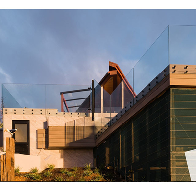 Openlucht het Glasomheining Laminated Glass Balustrades van de Aluminiumbalustrade
