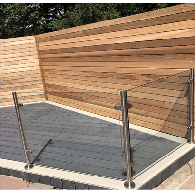 Openlucht het Glasomheining Laminated Glass Balustrades van de Aluminiumbalustrade