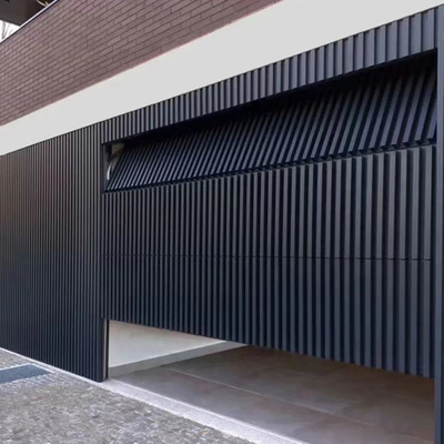 Houtkorrel Afwerking Houtkorrel Afwerking Aluminium platen Moderne look voor garage