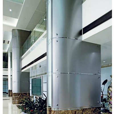 Kleurrijke aluminiumkolombekleding Moderne metalen aluminium buitenwandbekleding