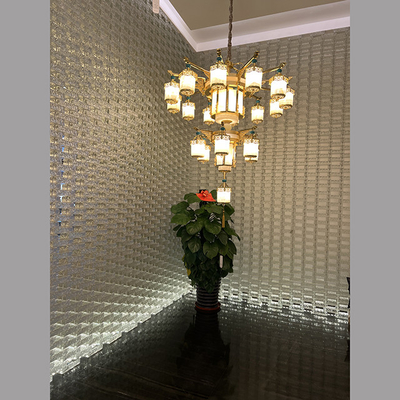 Hot Melt Bubble Solid Glass Wall Block 50*100*200mm Kleurbalk Glas Interieur Decoratieve baksteen