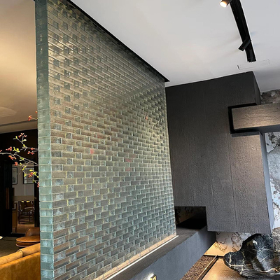 Hot Melt Bubble Solid Glass Wall Block 50*100*200mm Kleurbalk Glas Interieur Decoratieve baksteen