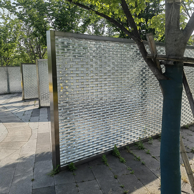 Transparante volledige lichaam binnenglas muur mozaïek tegel voor keuken glasblok