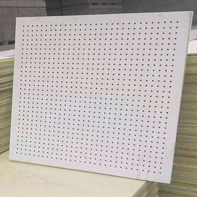 Gips spiegel drop in valse plafond tegel met folie papier bedekt achterzijde en oppervlak