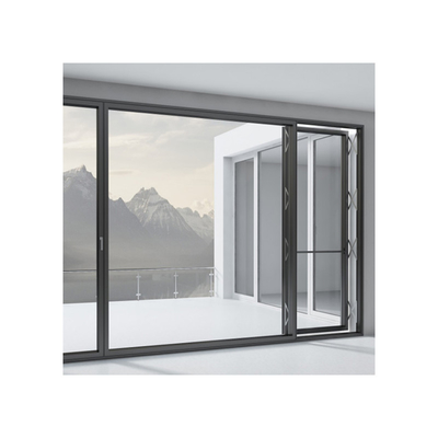 Custom Aluminiumprofiel Geïsoleerde Glaswand met Push Flat Window voor moderne ruimtes