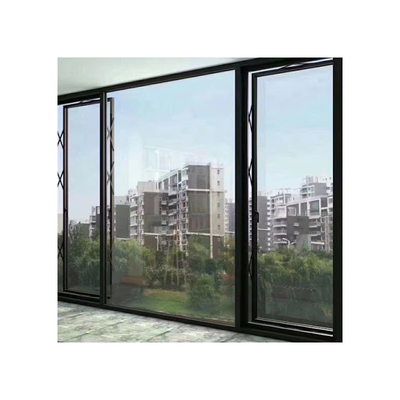 Custom Aluminiumprofiel Geïsoleerde Glaswand met Push Flat Window voor moderne ruimtes