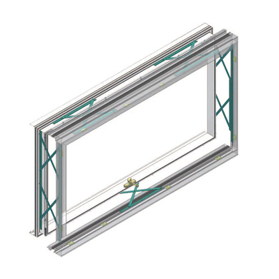 Push Flat Window Frosted Glass / Badkamerglas met aangepaste kleur en vorm