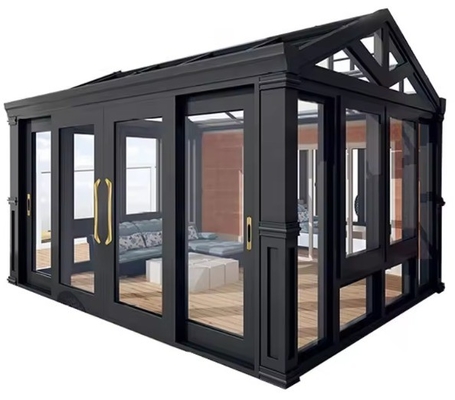 Gepersonaliseerde grootte vrijstaande aluminium zonnekamer met dubbel gehard dubbel glas