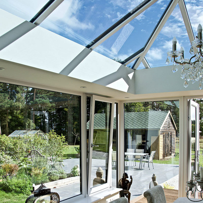 Waterdicht buitensolarium Octagon kas met geïsoleerd glas en maat