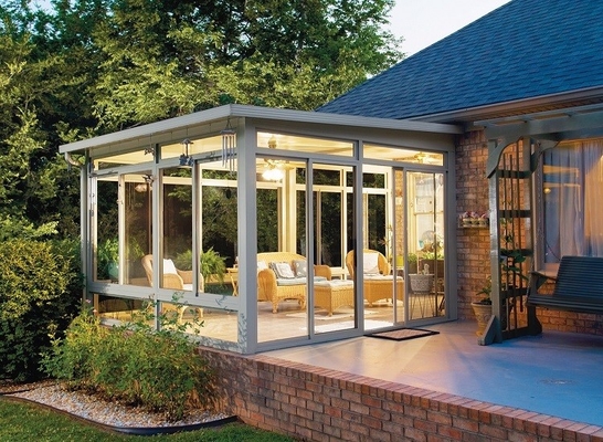 Waterdicht buitensolarium Octagon kas met geïsoleerd glas en maat