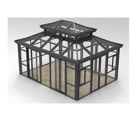 Raammateriaal Aluminium legeringsmateriaal Octagonale kassen Solarium glazen kas