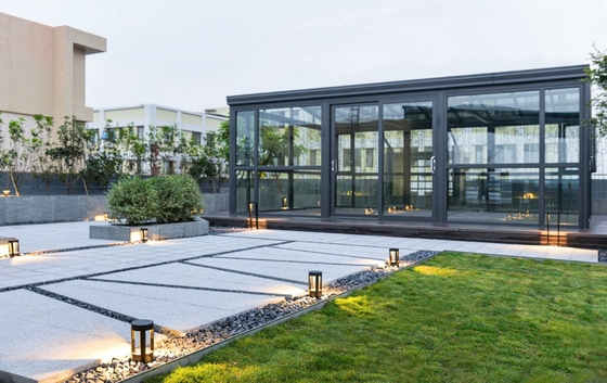 Raammateriaal Aluminium legeringsmateriaal Octagonale kassen Solarium glazen kas