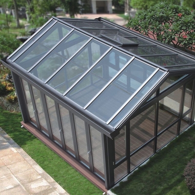 Op maat gemaakte grootte glad oppervlak zonnepanelen van glas dak zonnebaden voor tuin zonnebaden tent