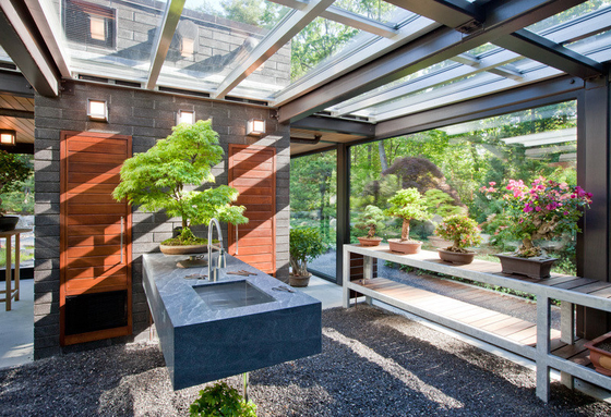 Tempered Glass Roof Winter Tuin Zonnekamer Met Schuifbare Dubbele Deur En Aluminium Frame