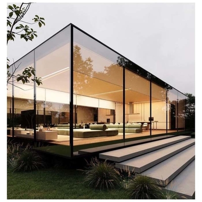 Waterdichte aluminium raam glazen huisjes met schuifdoppeldeur en groenhuis ontwerp