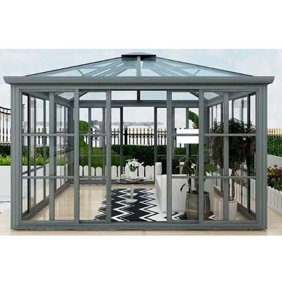 Op maat gemaakte glazen huizen met vrijstaand ontwerp en waterdicht aluminium frame