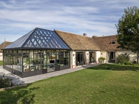 Op maat gemaakte glazen huizen met vrijstaand ontwerp en waterdicht aluminium frame