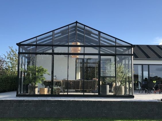Op maat gemaakte glazen huizen met vrijstaand ontwerp en waterdicht aluminium frame