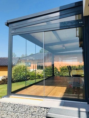 Op maat gemaakte glazen huizen met vrijstaand ontwerp en waterdicht aluminium frame