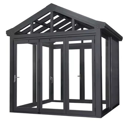 Modern ontwerp Kleine vier seizoenen glazen kamer Prefab aluminium zonnekamer met aangepaste grootte