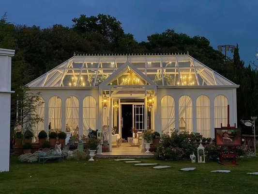 Modern ontwerp Kleine vier seizoenen glazen kamer Prefab aluminium zonnekamer met aangepaste grootte