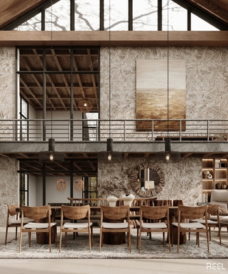 Gelaagd huis met glad oppervlak en gehard glas