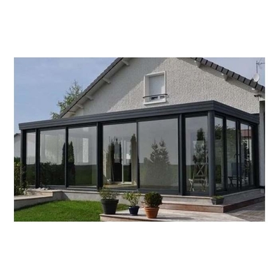Vier Seizoenen Solarium Glas Zonnebaden Met Groene Glas Kleur En Customized Dak Design