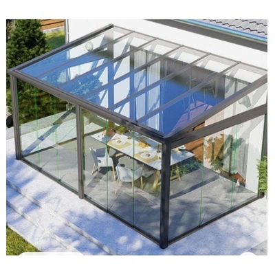 Glijdend dubbele deuren vier seizoen zonnehuis voor aluminium profiel in kantoorgebouw