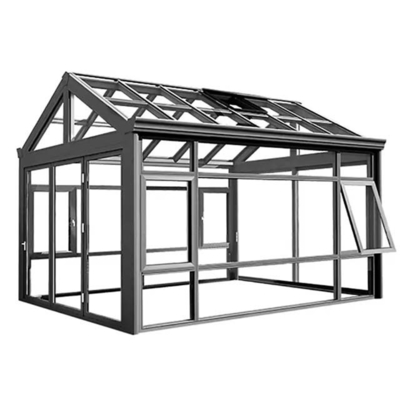 Buiten Living Glass Zonnekamer Met Bruin Glas Kleur En Chinese Top Hardware