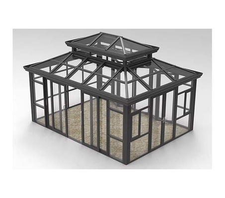 Buiten Living Glass Zonnekamer Met Bruin Glas Kleur En Chinese Top Hardware