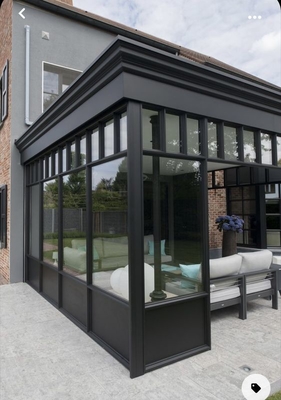 Aluminium legeringsmateriaal Zonnekamer kas met glazen zonnekamer en polygon dakvorming