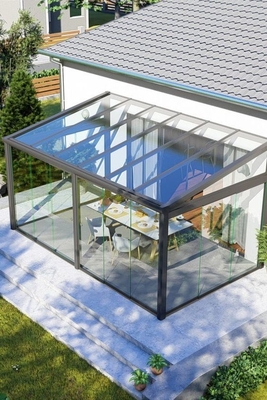 Op maat gemaakte grootte Vrijstaande zonnekamers Aluminium legeringsmateriaal Solarium Voor 4 Seizoenen