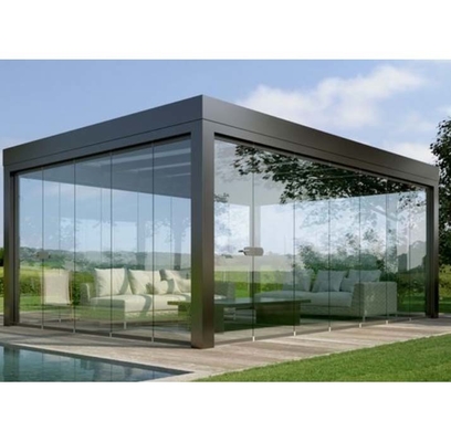 Op maat gemaakte grootte Vrijstaande zonnekamers Aluminium legeringsmateriaal Solarium Voor 4 Seizoenen
