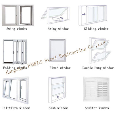 1.42.0mm verdubbelen de Zwarte Vensters van het Aluminiumonweer, Verglaasd Gehard glas