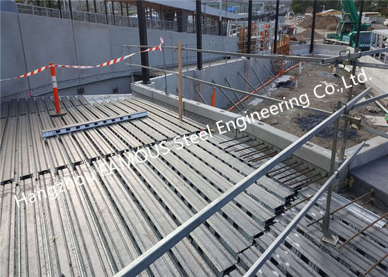 0.8mm1.2mm Samengestelde Metaalvloer Decking voor de Bouw Met meerdere verdiepingen ISO9001