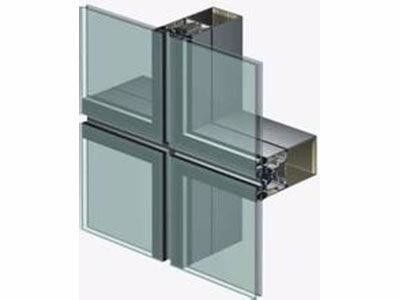 Onzichtbare het Glasmuur 120 van het Kaderaluminium de Gordijngevel van het Typeglas