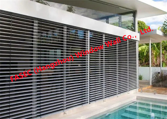 Aangepaste aluminium verstelbare lamellen Window Breezeway Jalousie Windows