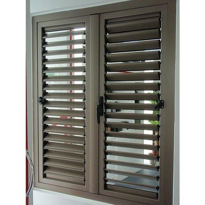 Aangepaste aluminium verstelbare lamellen Window Breezeway Jalousie Windows