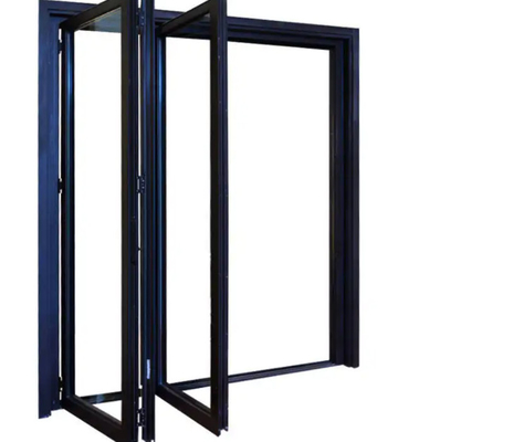 Buiten de Legeringsglas die van het Voorgevelaluminium Bifold-Vensters en Deuren Blootgesteld Kader vouwen