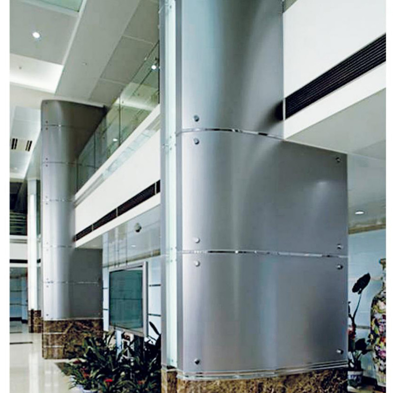 Kleurrijke aluminiumkolombekleding Moderne metalen aluminium buitenwandbekleding
