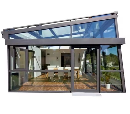Op maat gemaakte grootte glad oppervlak zonnepanelen van glas dak zonnebaden voor tuin zonnebaden tent