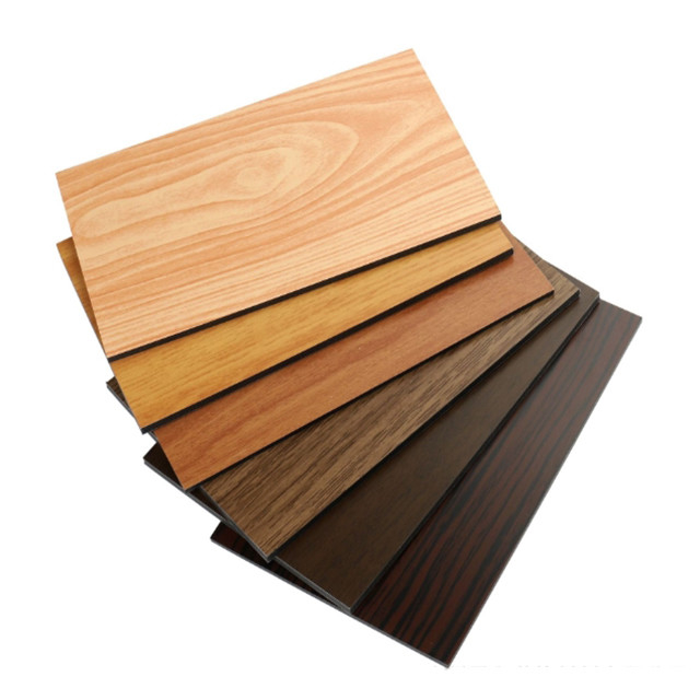 4 mm PVDF coating 1220x2440 mm Houten graan kleur aluminium composietpaneel ACP ACM