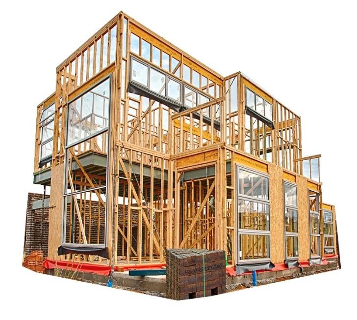 Pre Vervaardigde Modulaire pvc-het Kaderhuizen van het Deur Lichte Staal met Structureel Geïsoleerd Comité