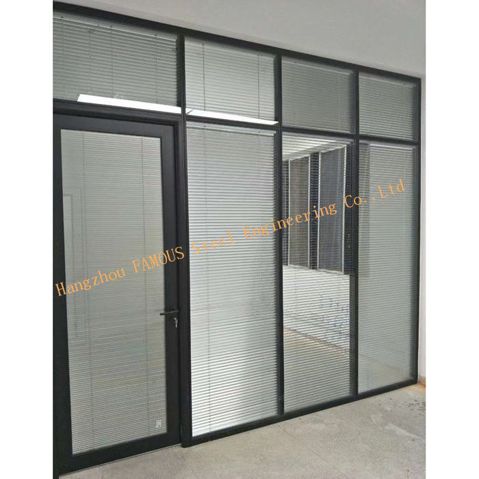 Van het het Bureaualuminium van het douaneontwerp de Draagbare van het het Kader Dubbele Glas Muren van de het Glasverdeling Geluiddichte met Luifel